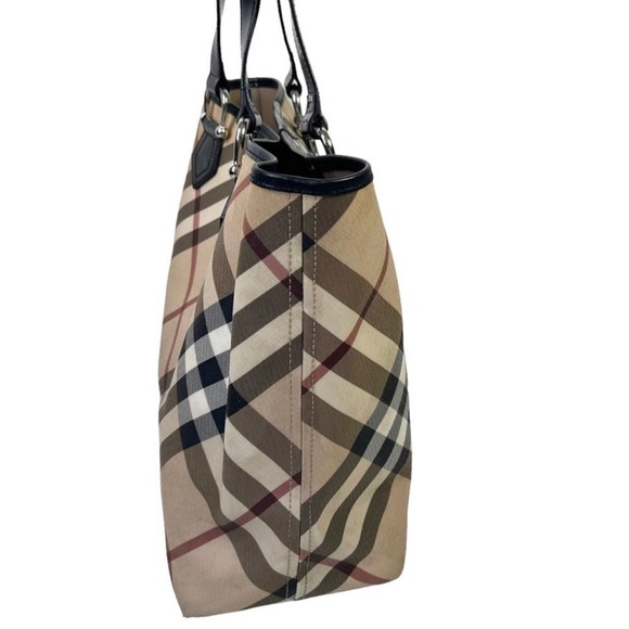 Burberry Nova Check Coated Canvas Nickie Tote - Picture 8 of 13
